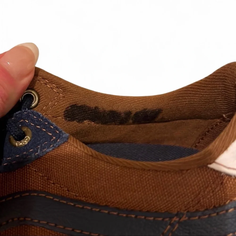 Vans Style 112 Pro Skate Shoes Blue Brown Suede